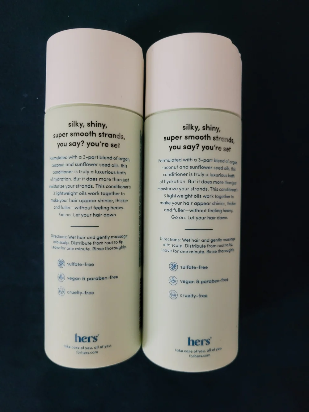 HERS Triple Threat Conditioner - SET of 2, SEALED, NEW, in Napa Rose Scent